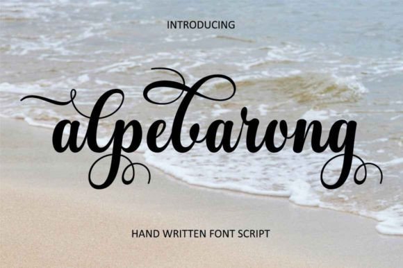 Alpebarong: A Playful Handwritten Font