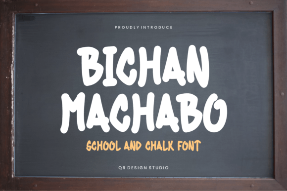 Bichan Machabo Font for Crafters