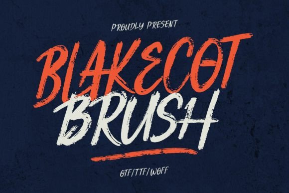 Blakecot Brush: A Handwritten Font for Creative Projects