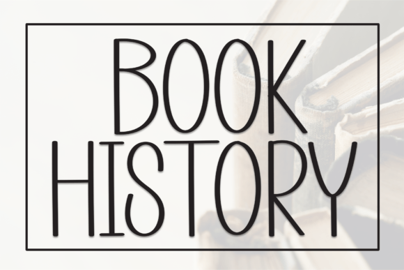 Book History Font Review