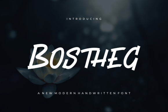 Bostheg: A Sweet Handwritten Font