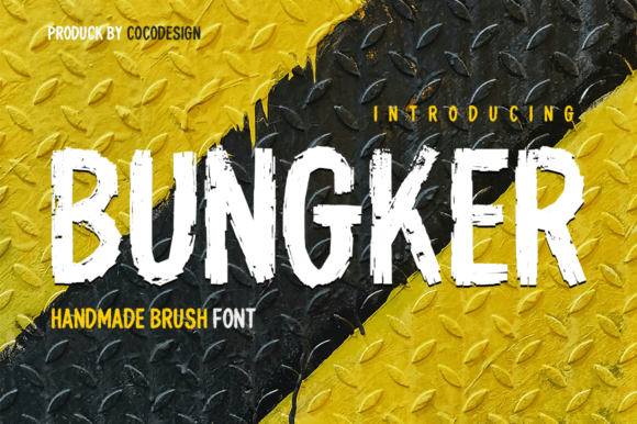 Bungker: A Handmade Brush Font for Marketers