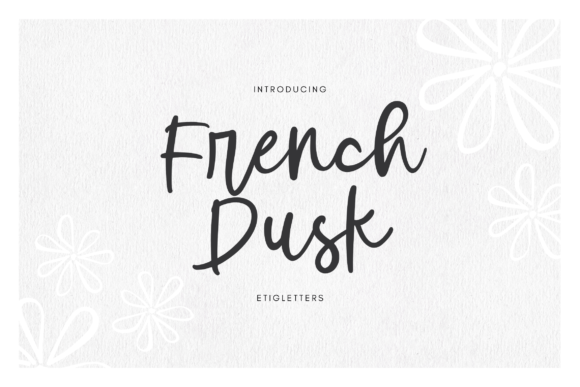 French Dusk Font: Elegant Script for Crafters