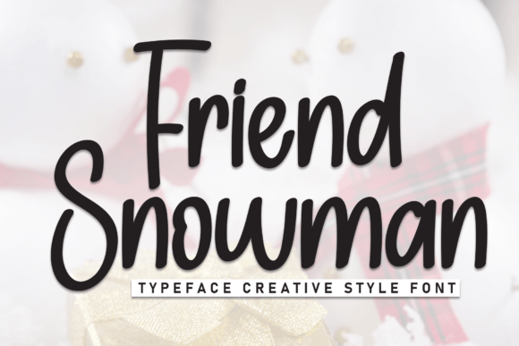 Friend Snowman Font for Creative Projects