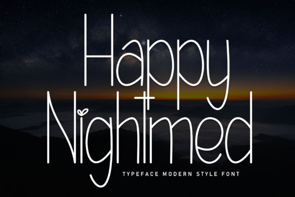 Happy Nightmed: A Friendly Font for Creative Projects