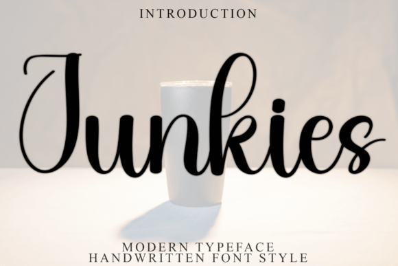 Junkies: A Script Font with Soft Elegance