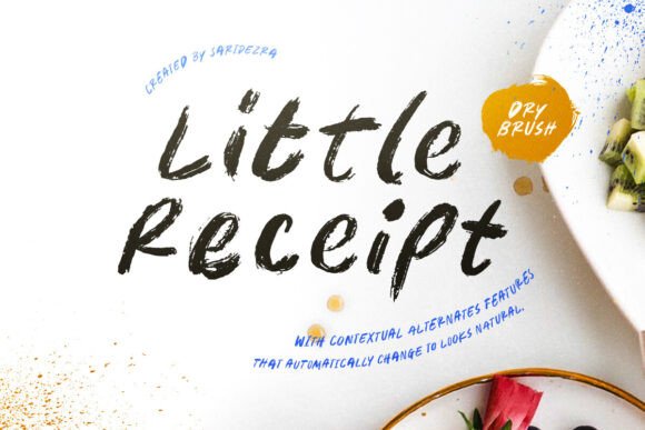 Little Receipt: A Handwritten Font for Thoughtful Design