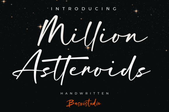Million Astteroids Font for Web Design