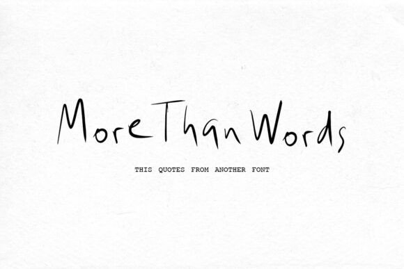More Than Words: A Handwritten Font for Creative Expression