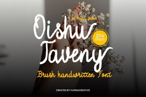 Oishu Taveny Font: Elegant Script for Digital Marketing
