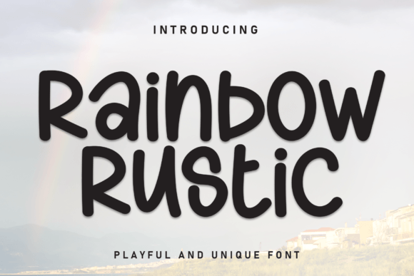 Rainbow Rustic: A Friendly Font for Creative Projects