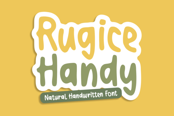 Rugice Handy: A Natural Handwritten Font