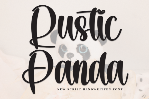 Rustic Panda: A Handwritten Script for Real Projects