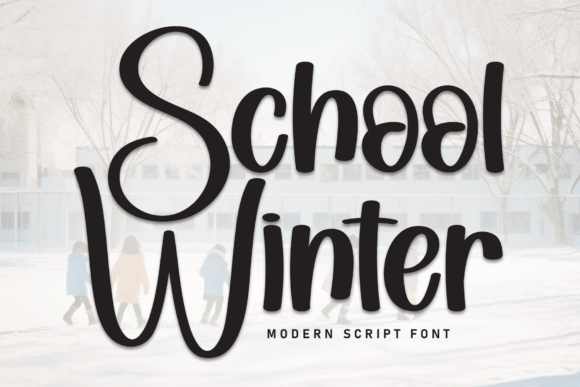 School Winter Font