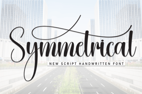 Symmetrical Font: Handwritten Elegance for Crafters