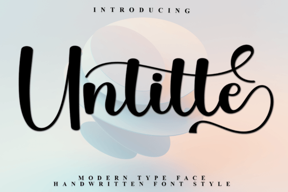Untitle Font: Handwritten Elegance for Web Design